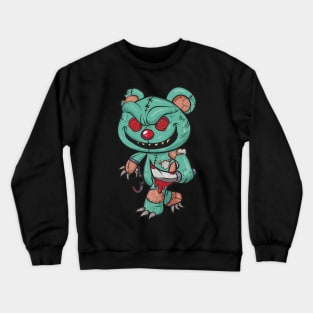 Evil Teddy Bear Halloween Crewneck Sweatshirt